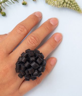 Bague en cuir Aira de Maison Domecq